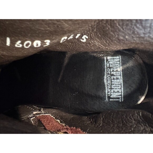 Independent Boot Co Size 9.5 Brown Suede Fringe Zip Ankle Boots - Picture 10 of 10